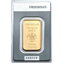 1 Unze Goldbarren Heraeus
