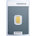 1 g Kinebar Goldbarren Heraeus