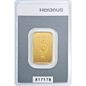 10 g Kinebar Goldbarren Heraeus