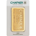 100 g Goldbarren C. Hafner - geprägt