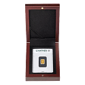 Etui VOLTERRA Goldbarren in Blister Hochformat mahagoni