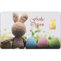 1 g Goldbarren Heimerle & Meule "Frohe Ostern"