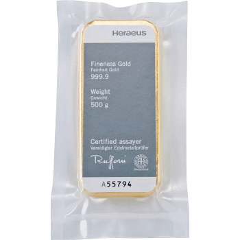 500 g Goldbarren Heraeus – Bild 2