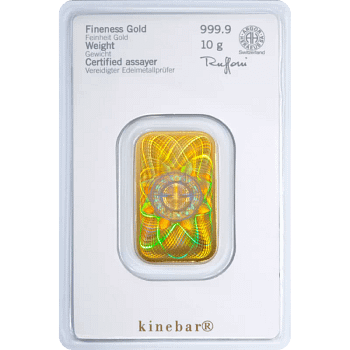 10 g Kinebar Goldbarren Heraeus – Bild 2
