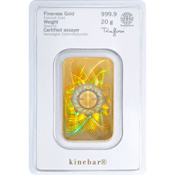20 g Kinebar Goldbarren Heraeus – Bild 2