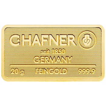 20 g Goldbarren C. Hafner