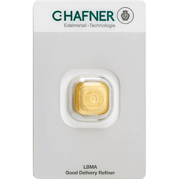 1 Unze Goldbarren C. Hafner - gegossen