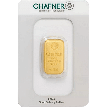 250 g Goldbarren C. Hafner