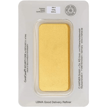 1 kg Goldbarren C. Hafner – Bild 2