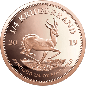 1/4 Unze Gold Krügerrand diverse Jahrgänge – Bild 3