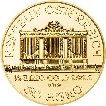 1/2 Unze Gold Wiener Philharmoniker - diverse Jahrgänge
