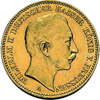 20 Gold Mark Wilhelm II verschiedene – Bild 2