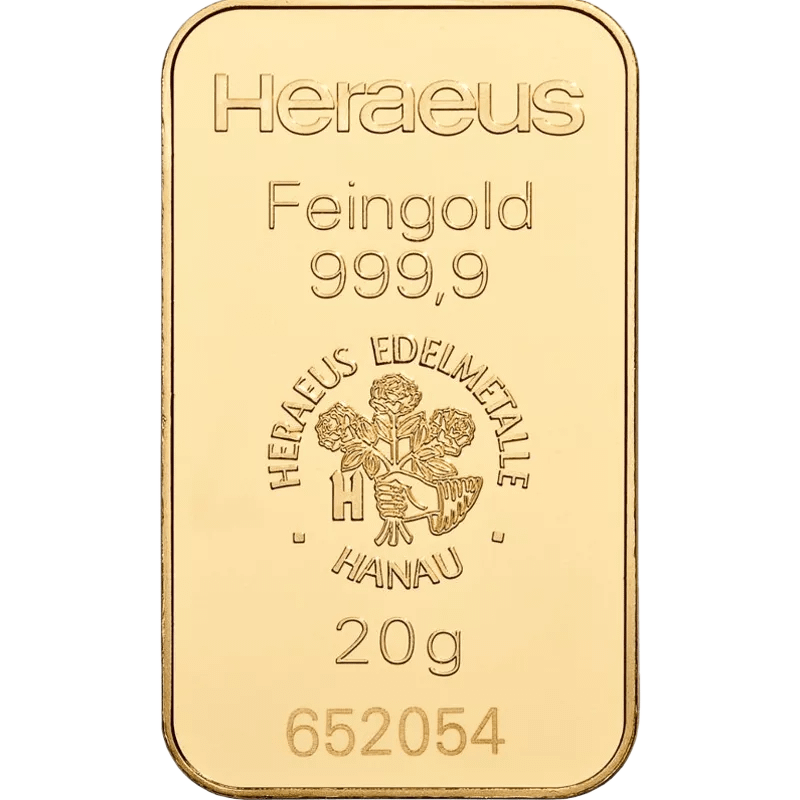 20 g Goldbarren Heraeus – Bild 2