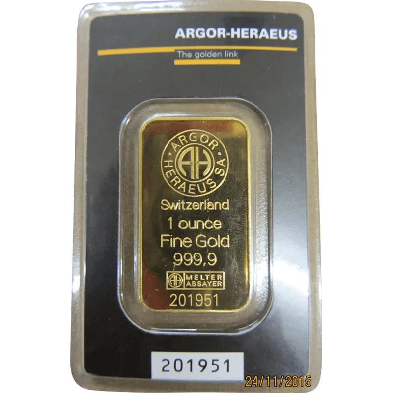 1 Unze Goldbarren - verschiedene Hersteller