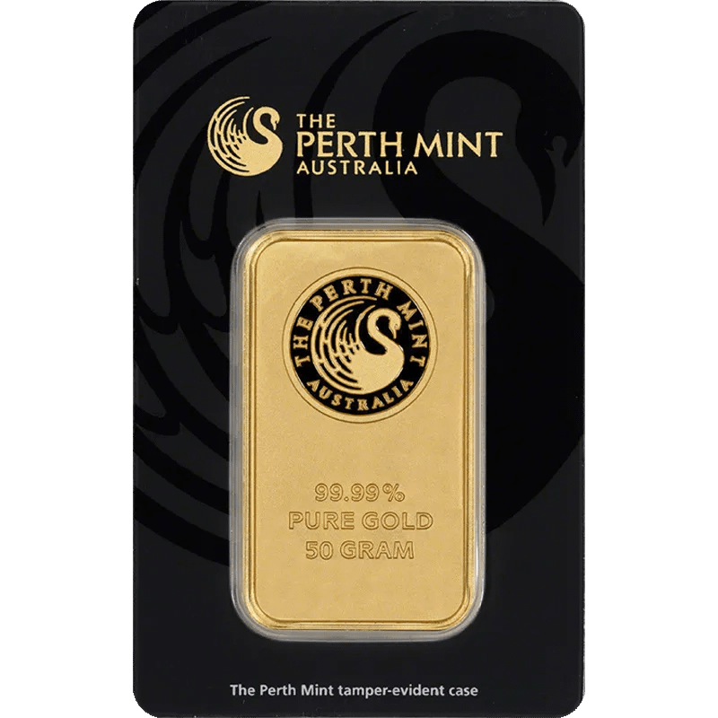 50 g Goldbarren Perth Mint