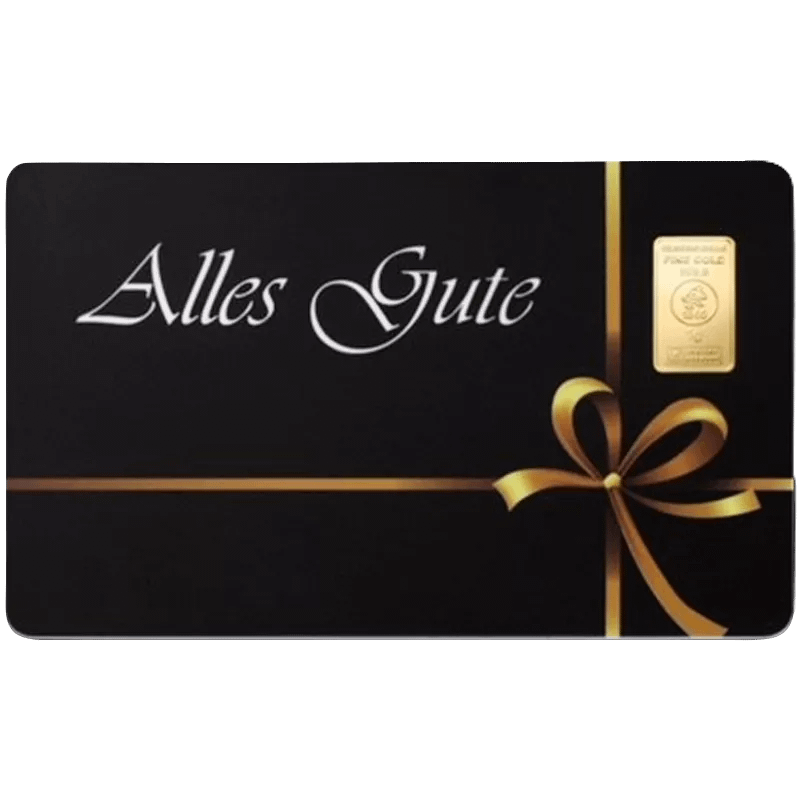 1 g Goldbarren Heimerle & Meule "Alles Gute"