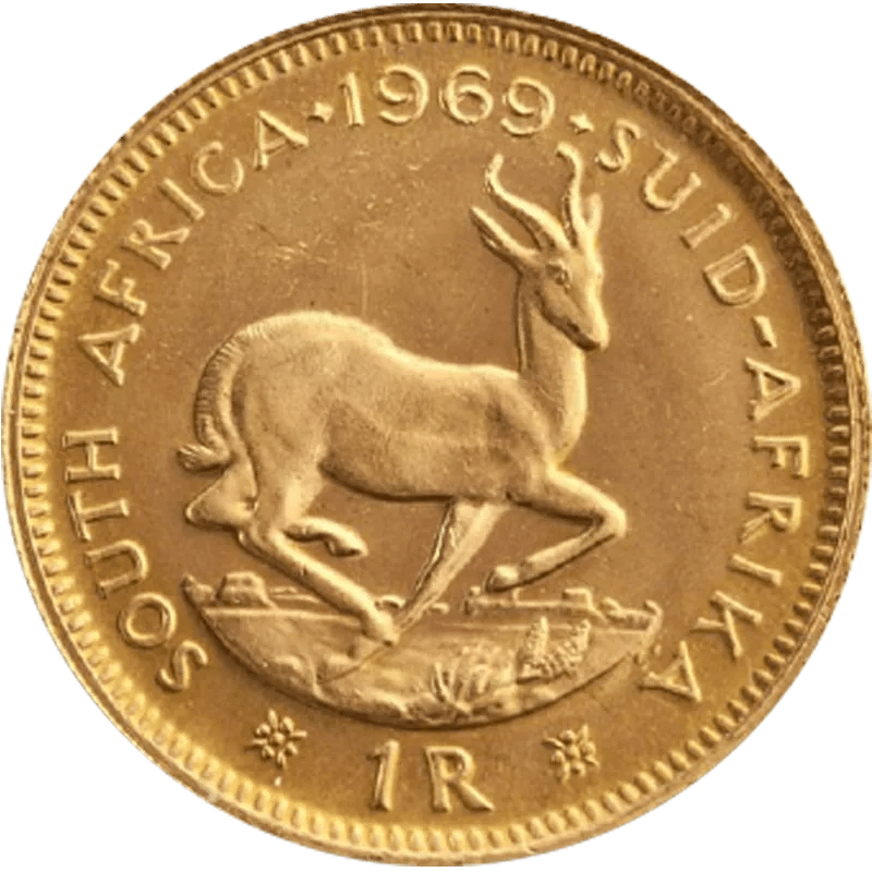 1 Rand Goldmünze (Südafrika) - diverse Jahrgänge – Bild 2