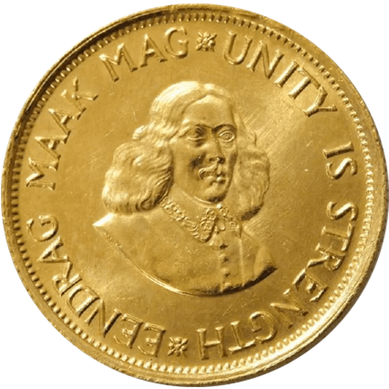 2 Rand Goldmünze (Südafrika) - diverse Jahrgänge – Bild 3