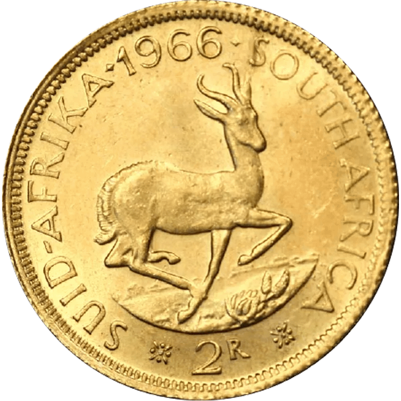 2 Rand Goldmünze (Südafrika) - diverse Jahrgänge – Bild 4