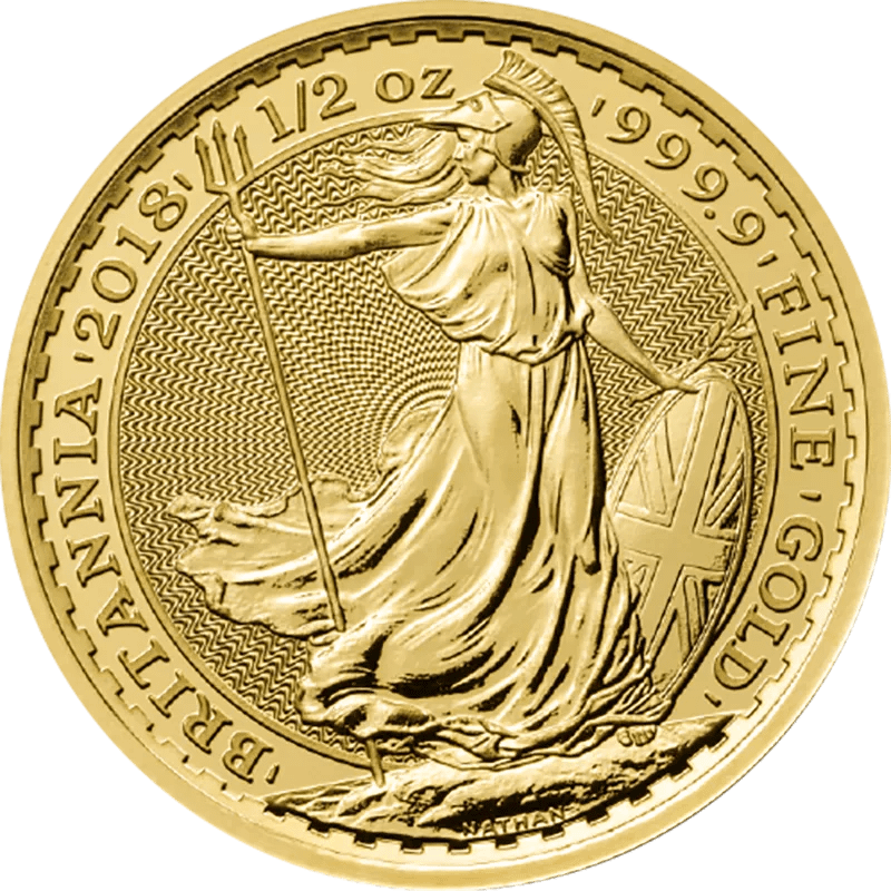 1/2 Unze Gold Britannia - diverse Jahrgänge