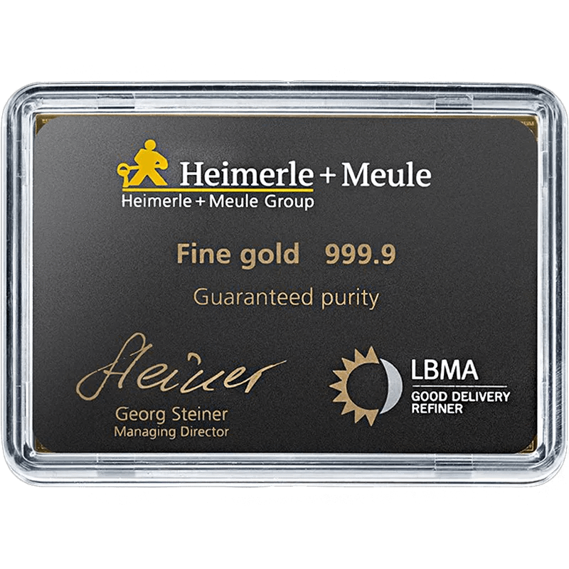 50 x 1 g Gold UnityBars Collection Heimerle und Meule – Bild 3