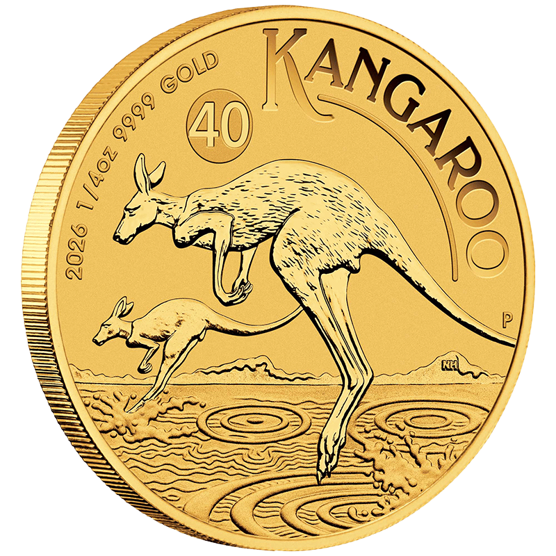 1/4 Unze Gold Australien Känguru 2026 – Bild 2